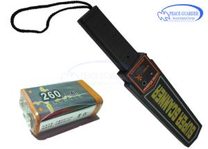 China 356g Portable Metal Detector Wand 9V Fold Battery LED / Audio Alarm For Body Search factory