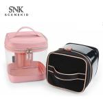 Large Double Zipper Mirror Travel PVC Makeup Bag