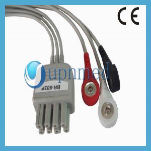 China Nihon Kohden BR-903P ecg cable,snap,IEC factory