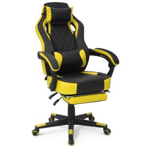 China 360 Degree Swivel Racing Style Gaming Chair with PU Leather Detachable Lumbar Support factory