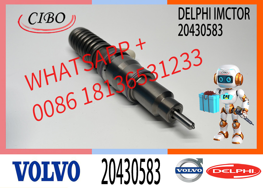 Fuel Injector 20430583 21582096 BEBE4C080 BEBE4C0000 For VOL-VO EC460 EC360B FH12 FM12 Excavator Injectors