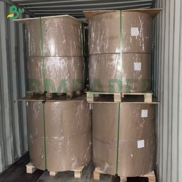 China 70gsm Smooth Brown Stripped Kraft Paper Sheets for Packing factory