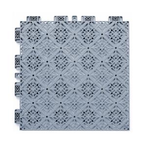 China Soundproof Gray Interlocking Sports Tiles PP Interlocking Flooring factory