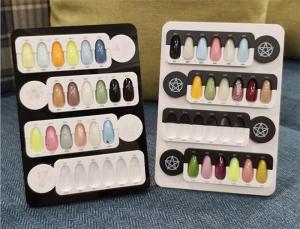 China OEM Boutique Gel Nail Polish Color Display Board Holder For Crylic Album on sale