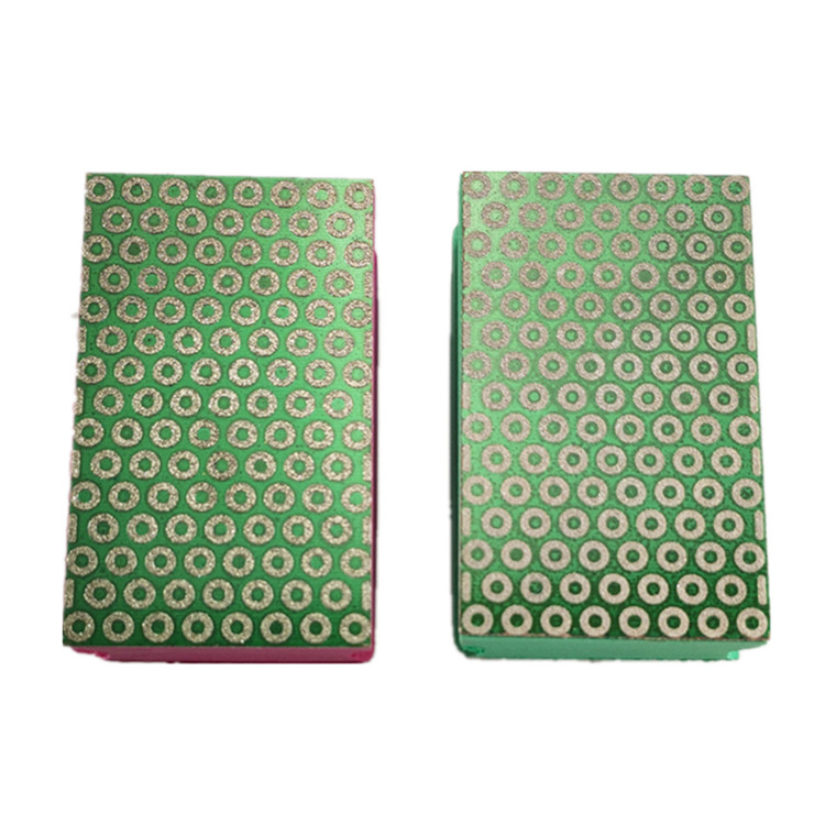 YSD Concrete Polishing Tools Electroplated Diamond Pads With Soft Foam Backing