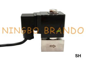 China 300 bar High Pressure Stainless Steel Solenoid Valve 1/4'' 3/8'' 24V 110V 220V factory