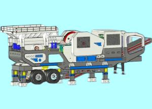 China PE 750x1060 Mobile Crusher Station Beneficiation Ore YG1349E912 Mobile crusher, portable crushing plant factory