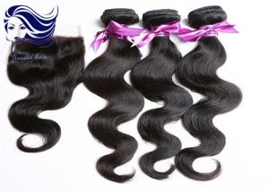 China Double Weft Human Hair Extensions Peruvian Loose Wave Virgin Hair factory