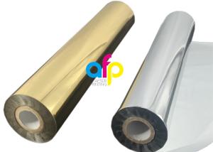 China Gold / Silver Hot Foil , Custom Size Stamping / Printing Holographic Pet Film factory