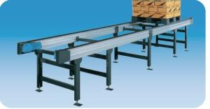 China 1500mm 9000mm Fuselage Length 200w Compressors Pallet Flow Conveyor factory