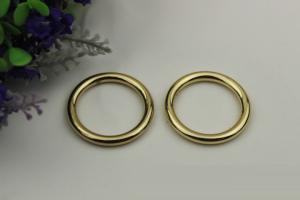China China custom fancy zinc alloy light gold 32 mm metal o ring manufacture factory