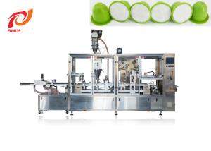 China Automatic Biodegradable Compatible Nespresso Coffee Capsule Filling Sealing Machine factory