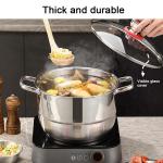 Factory Price Silver Cookware 6 PCS Steamer Pots Set Non Stick Soup Stock Pots
