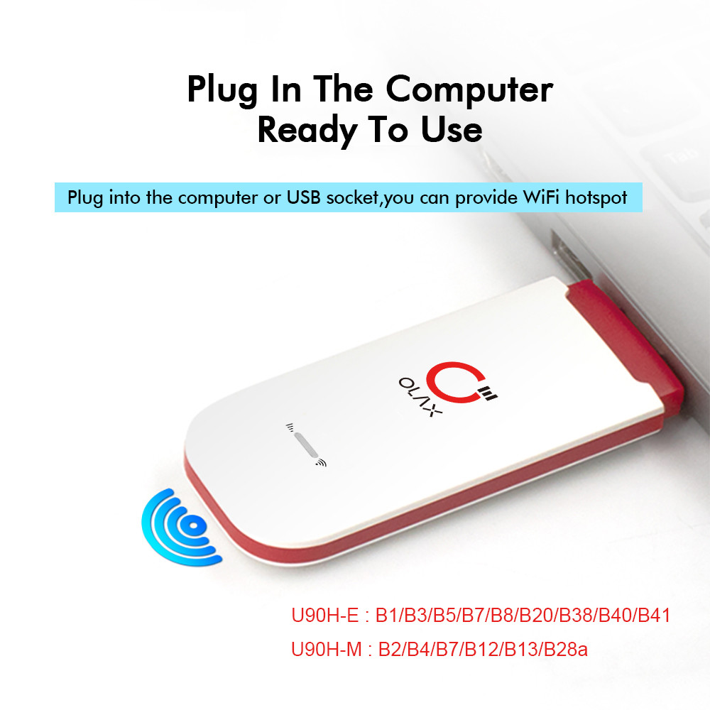 CRC9 PORT 4G USB WiFi Dongle OLAX U90 car Portable Modem Sim Card Mobile Broadband