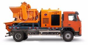 China 30m3/H 8Mpa Truck Mounted Diesel Concrete Mixer Pump factory