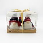 Christmas Ceramic Holiday Kitchen And Table Santa Gifts Salt Pepper Shaker Set
