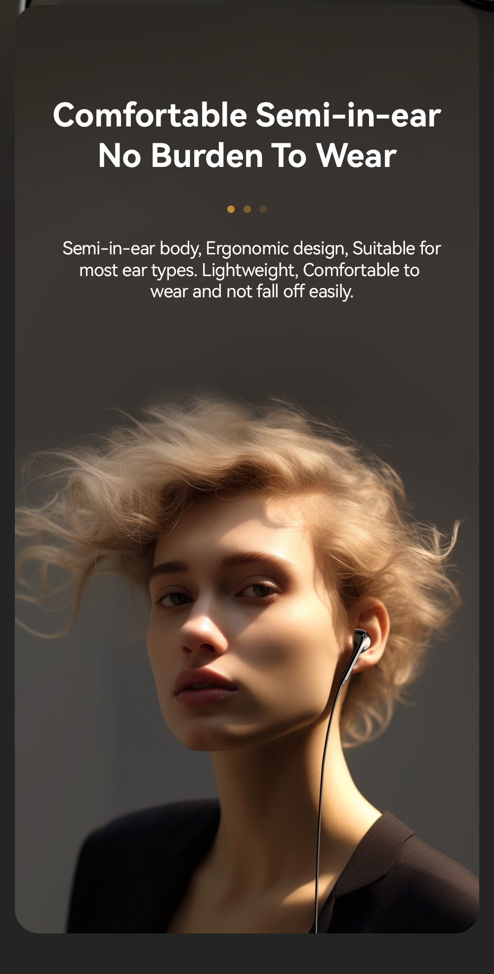 3.5mm Aux Wired HiFi Earbuds Noise Cancelling Waterproof With MIC