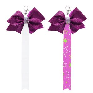 Unique Personalized Gifts Pre-Tied Sublimation Blank Bowknot Keyring With Double