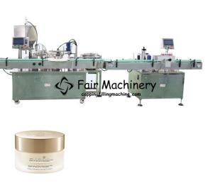 China 50Hz 20B/Min Screw Capping Machine Cosmetic Cream Filling 60mm Cap factory
