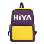 new Oxford cloth color contrast backpack fashion sports letters printed men's