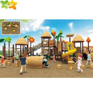 China Residential Park Toddler Outdoor Playground Equipment Plastic Slide factory