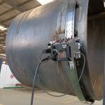 Tank Construction Vertical Welding Machine with Straight Track AC 20V Working