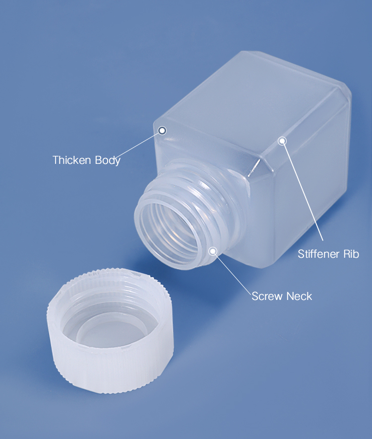 Transparent Chemical Narrow Mouth Reagent Bottle Container Food Grade 20ml-500ml