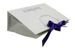 Coloured Paper Carrier Bag BarBara Logo Silk Screen Ribbon handle Foiled Logo