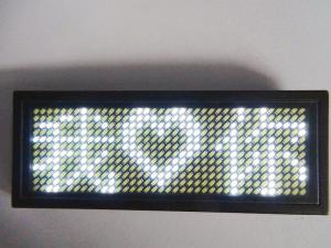 China LED name badge-USB Rechargeable led moving message display scrolling message-LED name bad factory