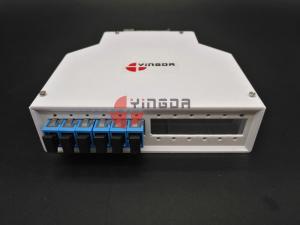 China 12 SC Ports Fiber Optic Termination Box , DIN Termination Box ABS factory