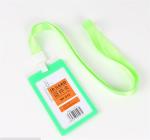 Multi Color ID Card Accessories Vertical Credit Card Holder With Lanyard Badged