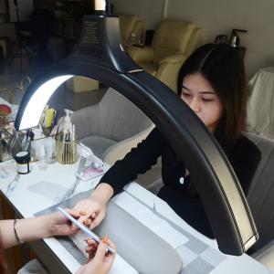 China Beauty Salon 6500K LED Half Moon Light 360 Degree Rotate Eyebrow Tattoo Eyelash Fill Light factory
