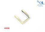 Professional Square Metal Ring , 18mm Inner Size Rectangular Rings For Handbags