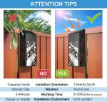 Waterproof Fence Led Solar Wall Light Garden 280mA For Decoration