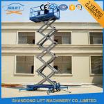300kg 10m Mobile Scissor Lift Platform Hydraulic Lift Scaffolding With CE