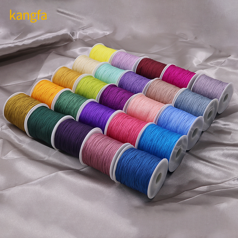 Singal Color Nylon Knot Braided String Bracelet Cord for Beading and Accessories