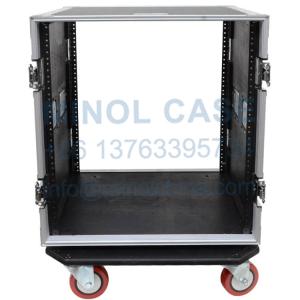 12 Space Rack Case For Amp Effect Mixer PA DJ PRO With Casters