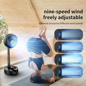 China Socool Fan 20000mAh Portable Fan Adjustable Foldable Table Fan Super Quiet 9 Speed Levels Remote Control Indoor/Outdoor Camping factory