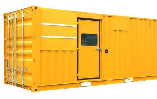 40 Feet Container Type Generator Green Color 1350KW / 1700KVA 3 Pole MCCB