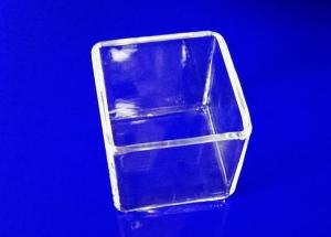 China Container Fused Silica Quartz Polishing Grind Edge Safe Long Lifespan factory