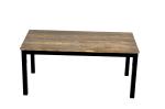 Modern Wood And Metal Coffee Table Rectangle Home Furniture