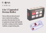 Microneedle face derma roller 4 in 1 titanium 300/720/1200 needles with 3