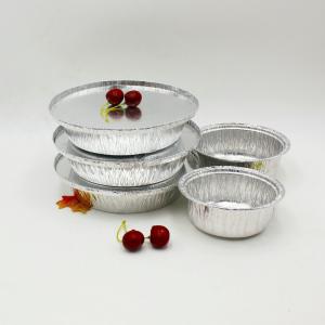 China Food Grade 8 Inch Aluminum Foil Pans With Lids Round Shape factory