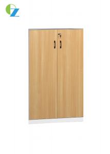 China 5mm Slim Edge Swing Door Steel Wood Combined Cabinets For Office Use on sale