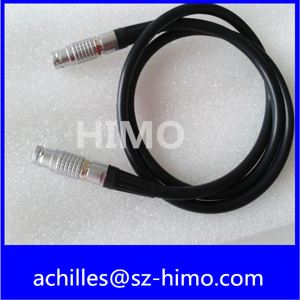 China 12 pin metal push pull connector cable assembly factory