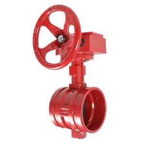 China DN50-DN200 XD381X-16Q Hand Wheel Groove Butterfly Valves with Diaphragm Structure factory