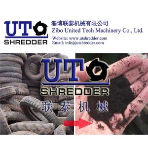 high quality rubber tire crusher / tire shredder / tire breaker / double shaft shredder/ low noise, high efficiency