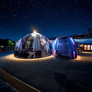 China Outdoor Luxury Transparent Bubble Camping Hotel Tent House Glamping Polycarbonate Dome Tent factory