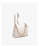 PU Women'S Trendy Niche Design Woven Bag Under The Leg PU Shoulder Bag