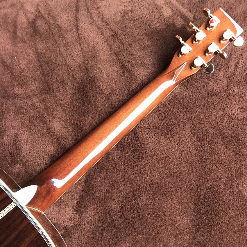 Custom 41 Inch D Solid Spruce Wood Top Sandalwood Back Side Acoustic Electric Guitar 301 EQ